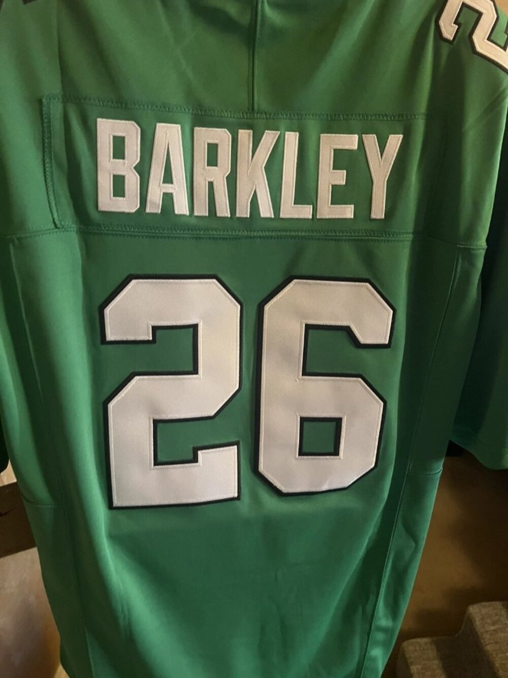 Saquon Barkley Kelly Green Stitched Jersey Vapor